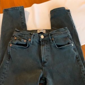 Agolde Toni black wash jeans EUC size 24